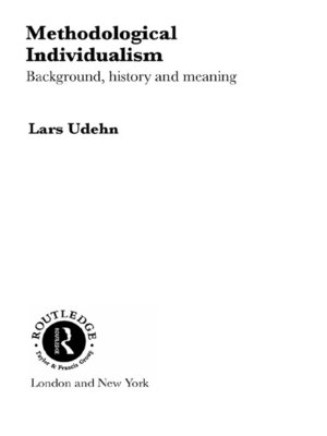 cover image of Methodological Individualism
